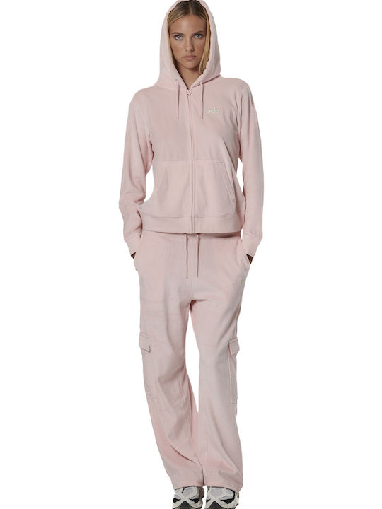 Sweatpants Wide Velvet Pink
