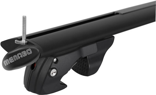 Menabo 120cm. 2008+ (with Roof Rack Legs) Black