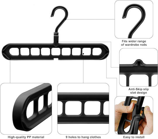 Clothes Hanger Black 236257BLK 1pcs Clothes Hanger Black 236257BLK 1pcs