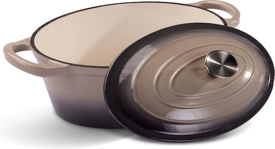 Lamart Dutch Oven Oval Cast Iron 28x11.2cm 1pcs
