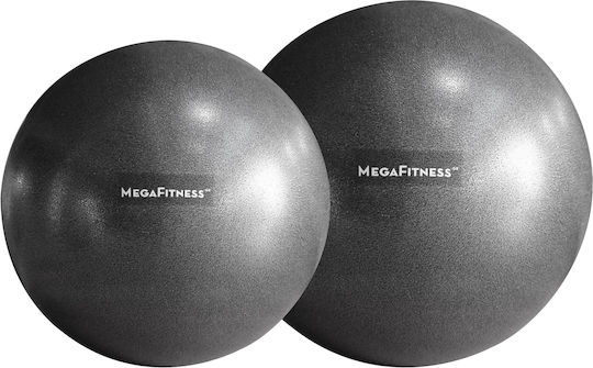 MegaFitness Mini Μπάλα Pilates 25cm σε Μαύρο Χρώμα