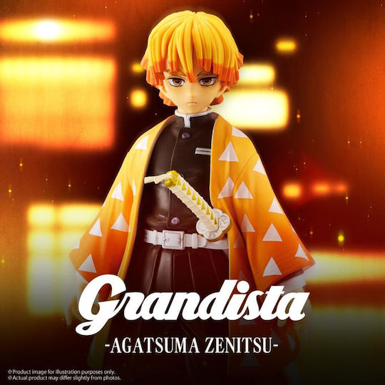 Dämonenjägerin Kimetsu No Yaiba Grandista Zenitsu Agatsuma Sammelbare Figur Statue 24cm