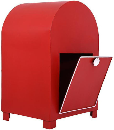 Fylliana Коледна Метална Декоративна Пощенска Кутия Fylliana Fl025 Червено-Бяла 23x20x36см