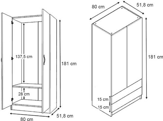 Four Door Sliding Vivian 160x51.8x181cm Natural Beech Four Door Sliding Vivian 160x51.8x181cm Natural Beech