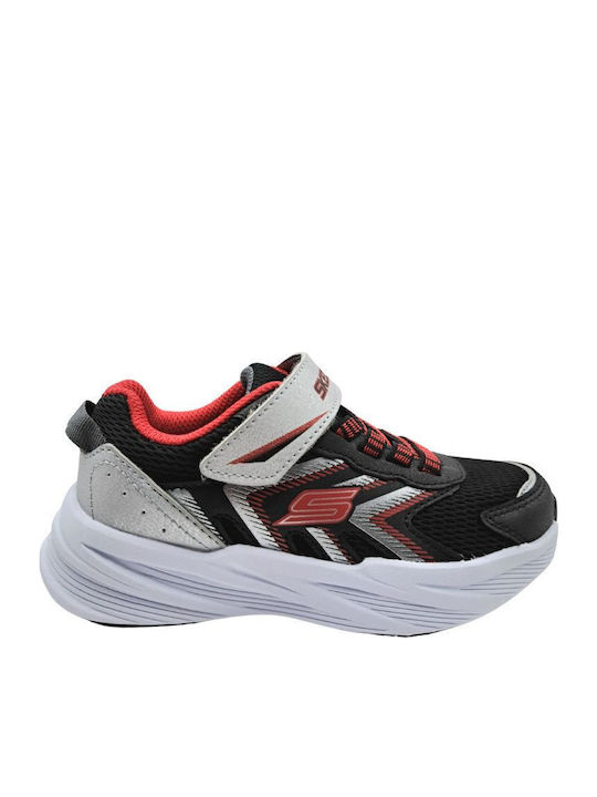 Microspec Kinder Sneakers mit Klettverschluss Schwarz