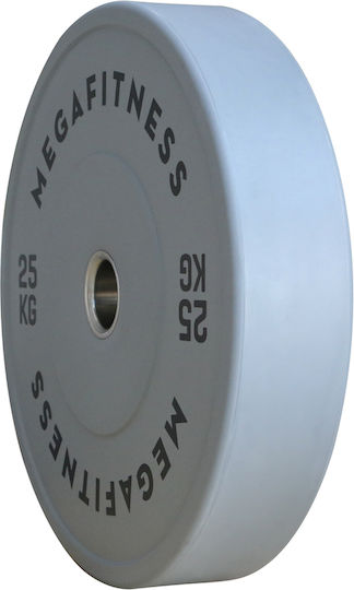 MegaFitness Bumper Δίσκος Bumper Ολυμπιακού Τύπου Λαστιχένιος 1 x 25kg Φ50mm
