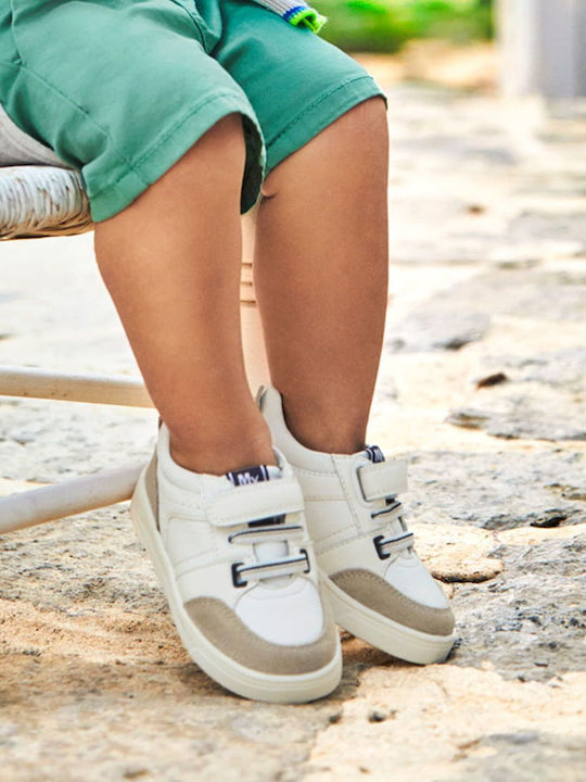 Παιδικά Sneakers με Σκρατς Λευκά