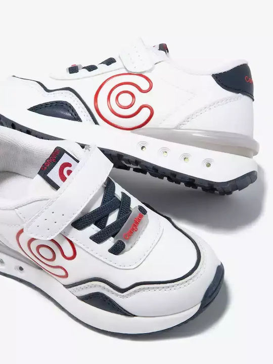 Kids Sneakers with Scratch & Lights White