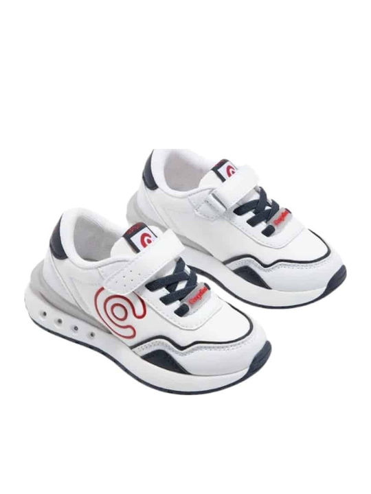 Kids Sneakers with Scratch & Lights White