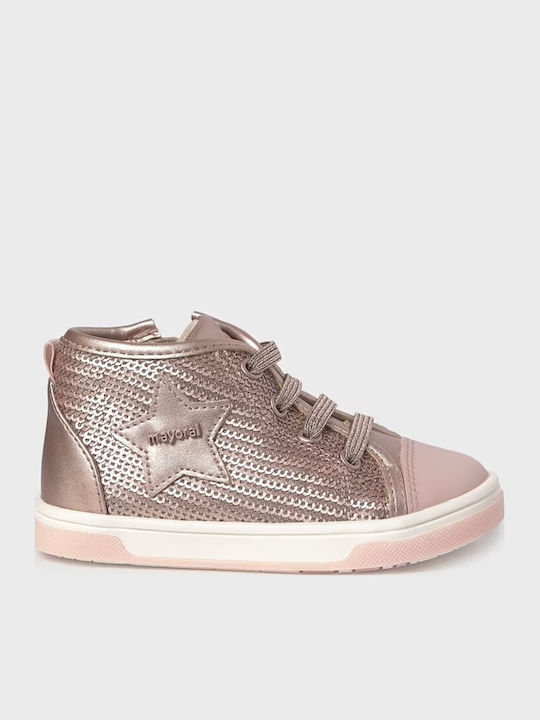 Kinder Sneakers Hoch Rosa