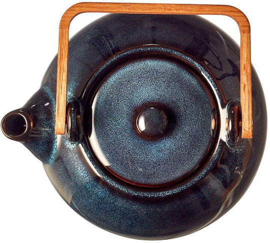 Bitz Teekanne mit Filter Keramik Blau 1200ml