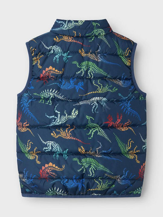 Kids' Casual Jacket Sleeveless Dark Blue