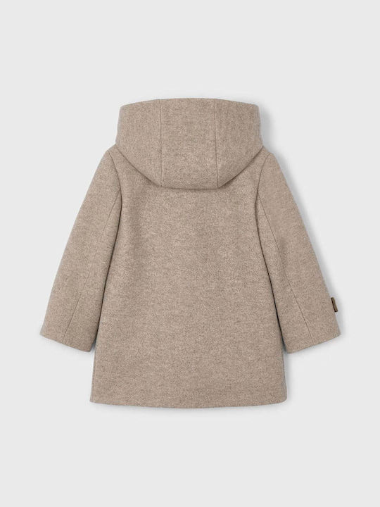 Kinder Mantel Kinder Mäntel & Jacken Lang mit Futter & Kapuze Beige