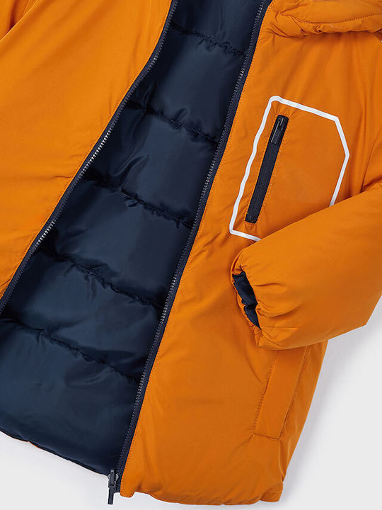 Kids' Casual Jacket Double Sided with Hood Orange