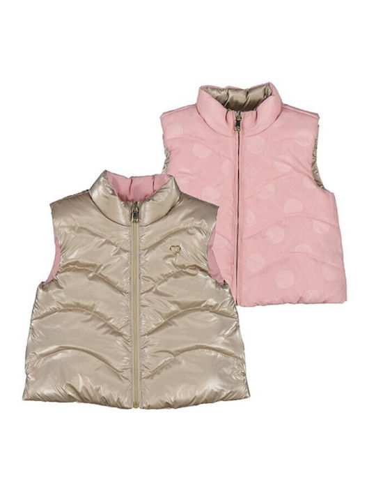 Sepia Kids Quilted Sleeveless Short Double Sided Gold