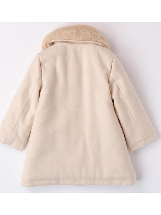 Kinder Mantel Lang Beige