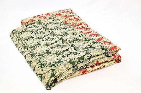 Ύφασμα Gold Zakar Finishing Κόκκινο-χρυσό 1.50 M X 2 M
