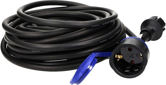 Redled Waterproof Extension Cable Cord 3 x 1.5mm²/20m Black