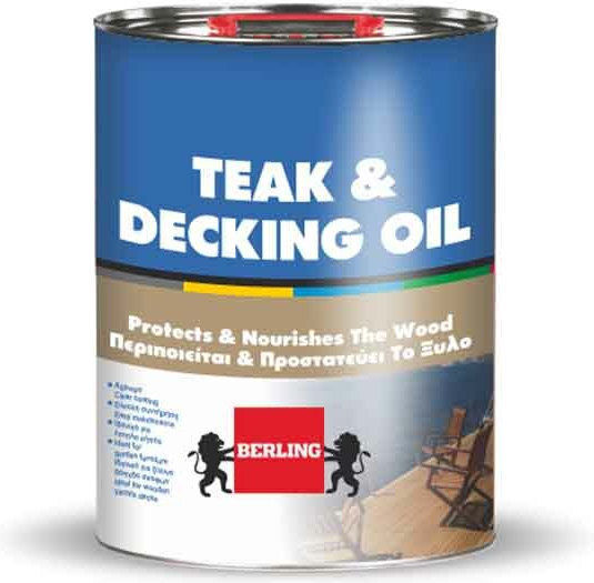 Berling Teak & Decking Oil Auf Lösemittelbasis Teakholz Matt 750ml