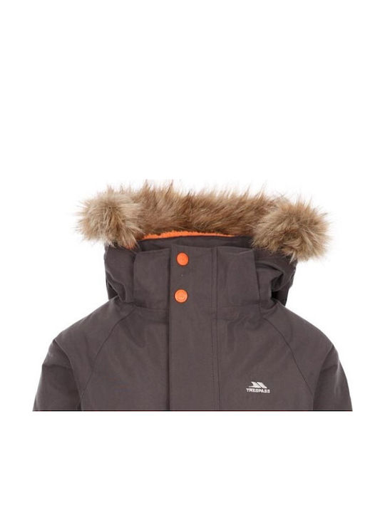 Kids' Casual Jacket Short with Hood Gray