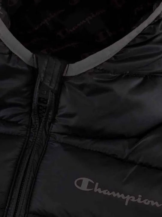 Kids' Casual Jacket Short with Hood Black
