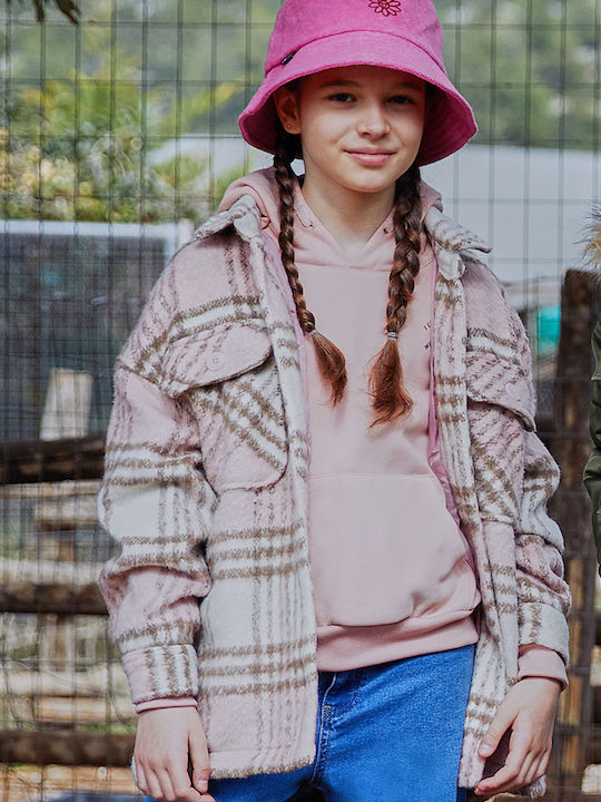 Kids' Casual Jacket Short with Hood Multicolour