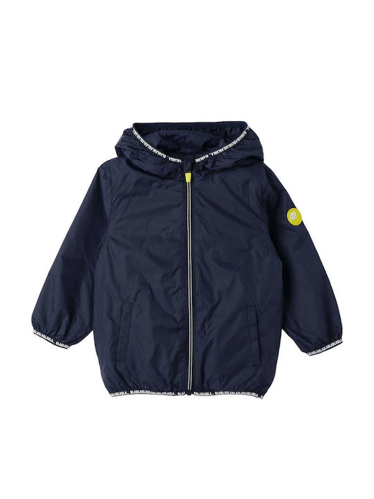 Kids' Casual Jacket Short with Hood Blue