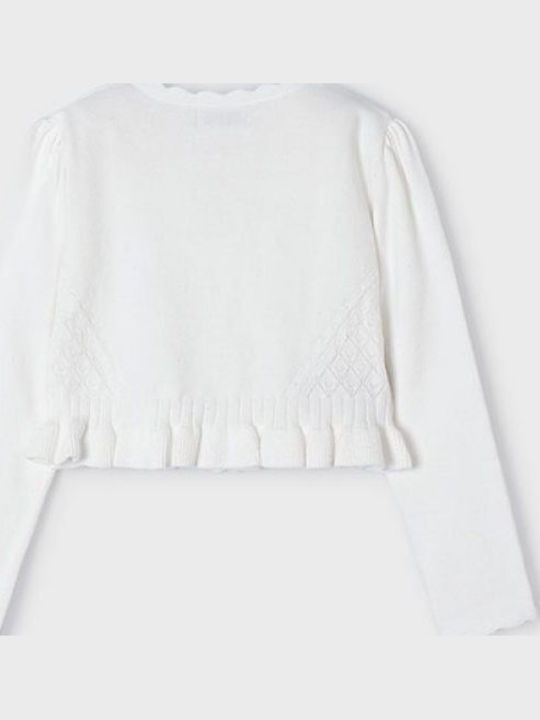 Kids Cardigan Cotton Ecru