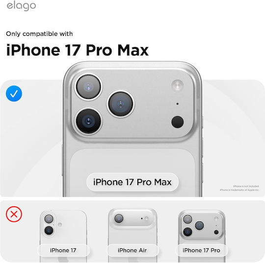 Elago Back Cover Σιλικόνης Λιλά (iPhone 17 Pro Max)