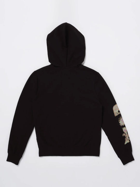 Kinderstrickjacke mit Kapuze Black Fa Tetsunori