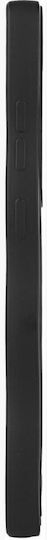 HappyCase Wavy Umschlag Rückseite Silikon mit Band Schwarz (Galaxy S25 Ultra,Samsung S25 Ultra)