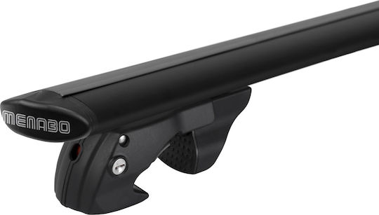 Menabo 120cm. pentru Renault Laguna 2000-2008 (Set cu picioare) Negre