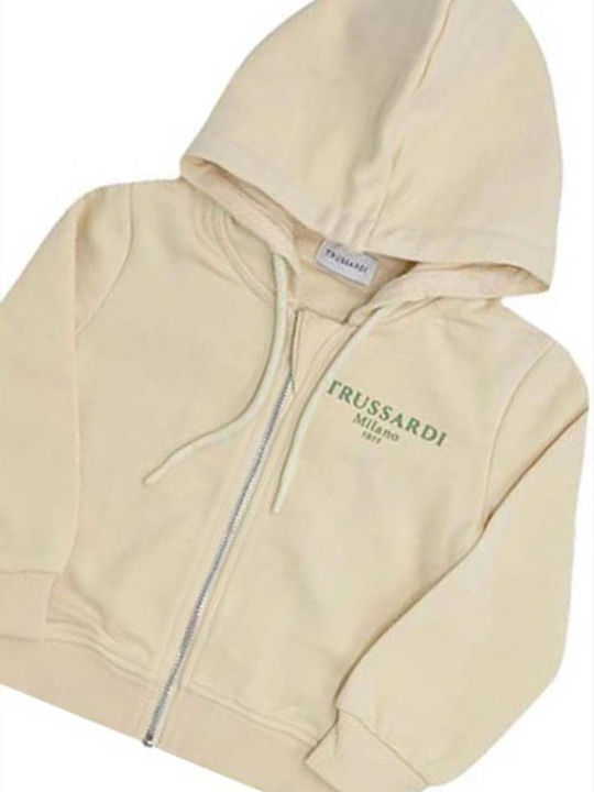 Kinder-Strickjacke Ecru
