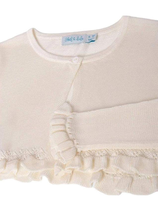 Cardigan pentru copii Tricotat Ecru