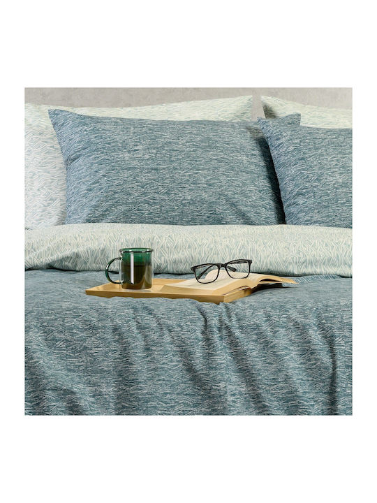 Melinen Duvet Cover Single 165x245 Rafaelo Petrol Blue