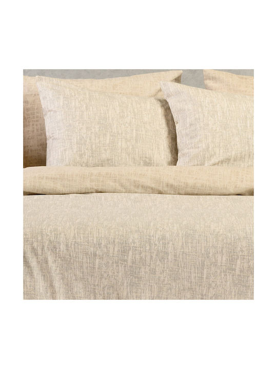 Melinen Milan Σετ Μαξιλαροθήκες με Φάσα Grey 50x70εκ.