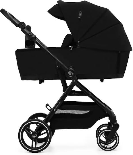 Kinderkraft Yoxi Reglabil 2 în 1 Cărucior pentru copii Potrivit pentru Nou-născut negru pur 11kg