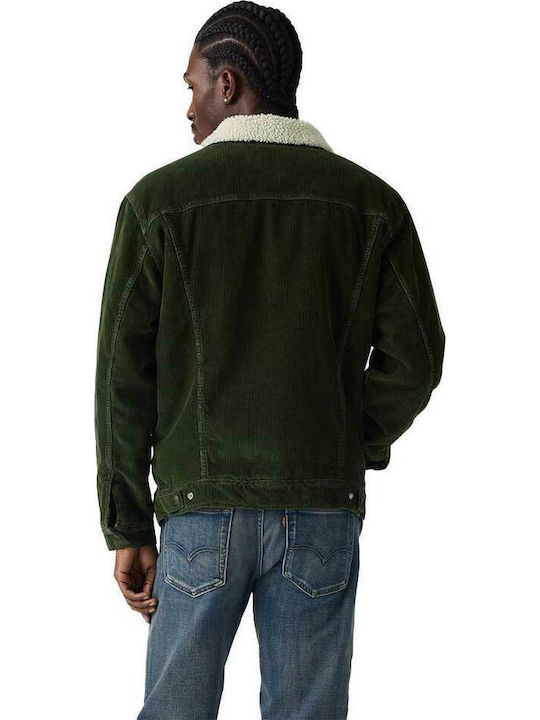 Sherpa Trucker Jacket Green