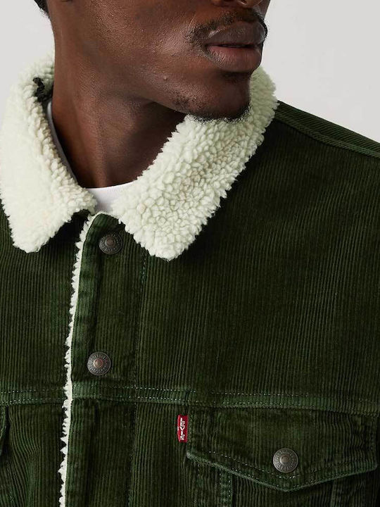 Sherpa Trucker Jacket Green