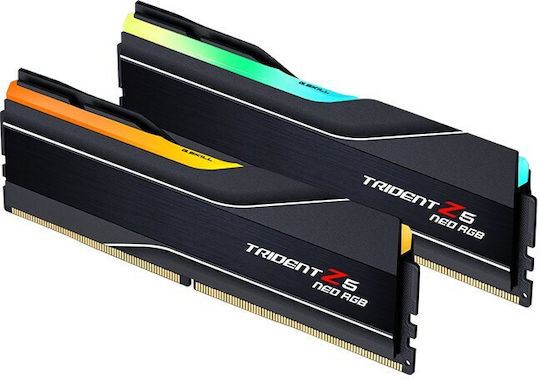 G.Skill Trident Z5 Neo RGB DDR5 96GB RAM с 2x48GB модула и Скорост 6000 за Настолен Компютър