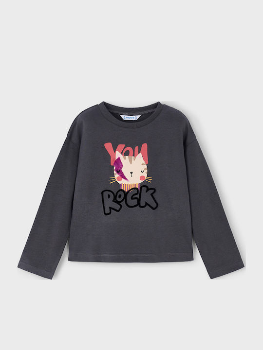 Kids Long-Sleeved Blouse Gray