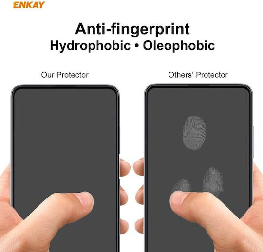 Enkay Vollkleber Vollflächig gehärtetes Glas (Xiaomi Redmi Note 10, Xiaomi Redmi Note 10s)