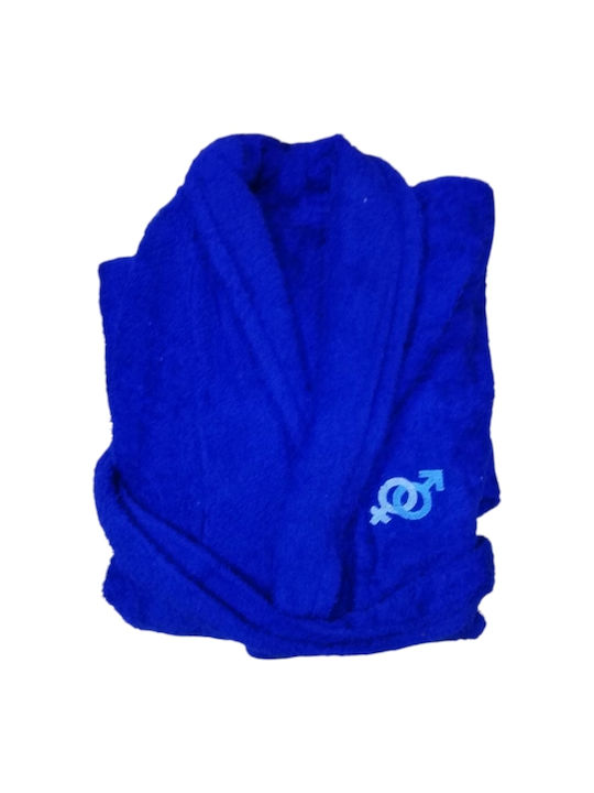 Klotsotiras Bademantel Blue Roulette 450gr/m²