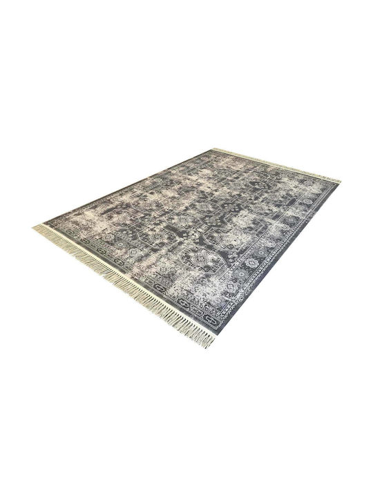 Ragolle Da Vinci Rug Rectangular with Fringes Gray
