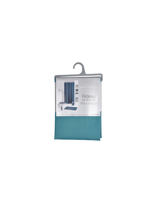 Douceur d'Intérieur Κουρτίνα Μπάνιου Υφασμάτινη 180x200cm Blue/emerald