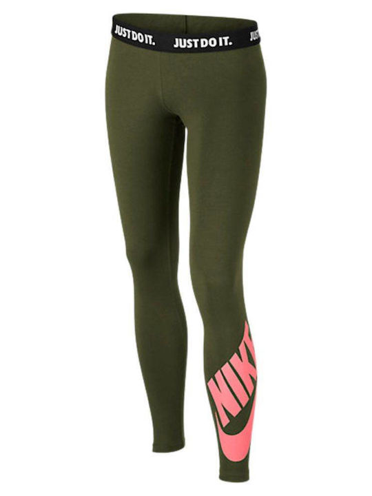 Kinder Leggings Sport Lang Khaki SPORTSWEAR