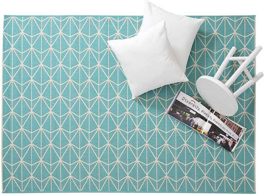 Royal Carpet Flox 723 Χαλί Ορθογώνιο Καλοκαιρινό Ψάθινο Light Blue 140x200cm