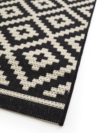 Royal Carpet Flox 721K Χαλί Διάδρομος Καλοκαιρινό Ψάθινο Black 67x240cm