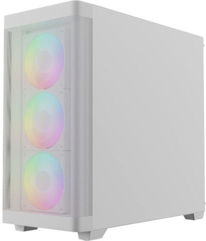 Gamdias Athena M3 Gaming Midi Tower Κουτί Υπολογιστή με Πλαϊνό Παράθυρο και ARGB Φωτισμό Λευκό
