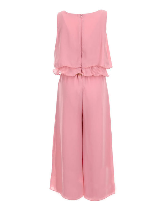 Παιδική Ολόσωμη Φόρμα Υφασμάτινη Ροζ
